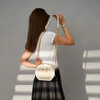 Geanta crossbody de piele MACCA White