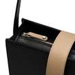 Geanta structurata de piele cu design minimalist AMANDA Black