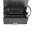 Geanta de piele cu doua compartimente si bareta lant JULLY Silver