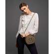 Geanta crossbody de piele MACCA Beige