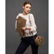 Geanta crossbody de piele MACCA Beige