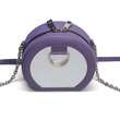 Geanta crossbody de piele MACCA Purple