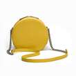 Geanta crossbody de piele MACCA Yellow