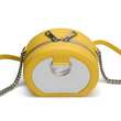 Geanta crossbody de piele MACCA Yellow