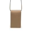 Geanta mini crossbody de piele cu bareta, Mini DOT Beige