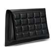 Geanta-plic de piele cu aspect matlasat CIOCO Black