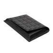 Geanta-plic de piele cu aspect matlasat CIOCO Black