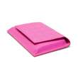 Geanta-plic de piele cu aspect matlasat CIOCO Pink