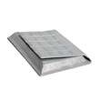 Geanta-plic de piele cu aspect matlasat CIOCO Silver