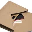 Geanta-plic de piele pentru laptop si documente A4, DOT Beige