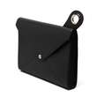 Geanta-plic de piele pentru laptop si documente A4, DOT Black