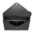 Geanta-plic de piele pentru laptop si documente A4, DOT Black