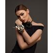 Accesoriu floare TRANDAFIR NEGRU din piele 