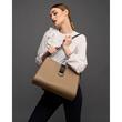 Geanta de piele cu bareta ajustabila MASHA Beige