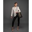 Geanta structurata de piele cu design minimalist AMANDA Black