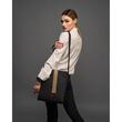 Geanta structurata de piele cu design minimalist AMANDA Black