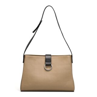 Geanta de piele cu bareta ajustabila MASHA Beige