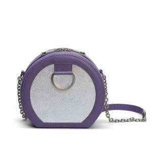 Geanta crossbody de piele MACCA Purple