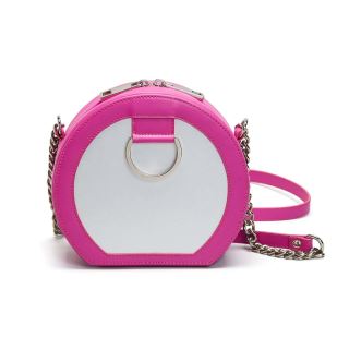 Geanta crossbody de piele MACCA Pink