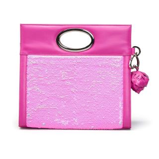 Geanta de mana cu paiete KELLY Pink SPARKLE